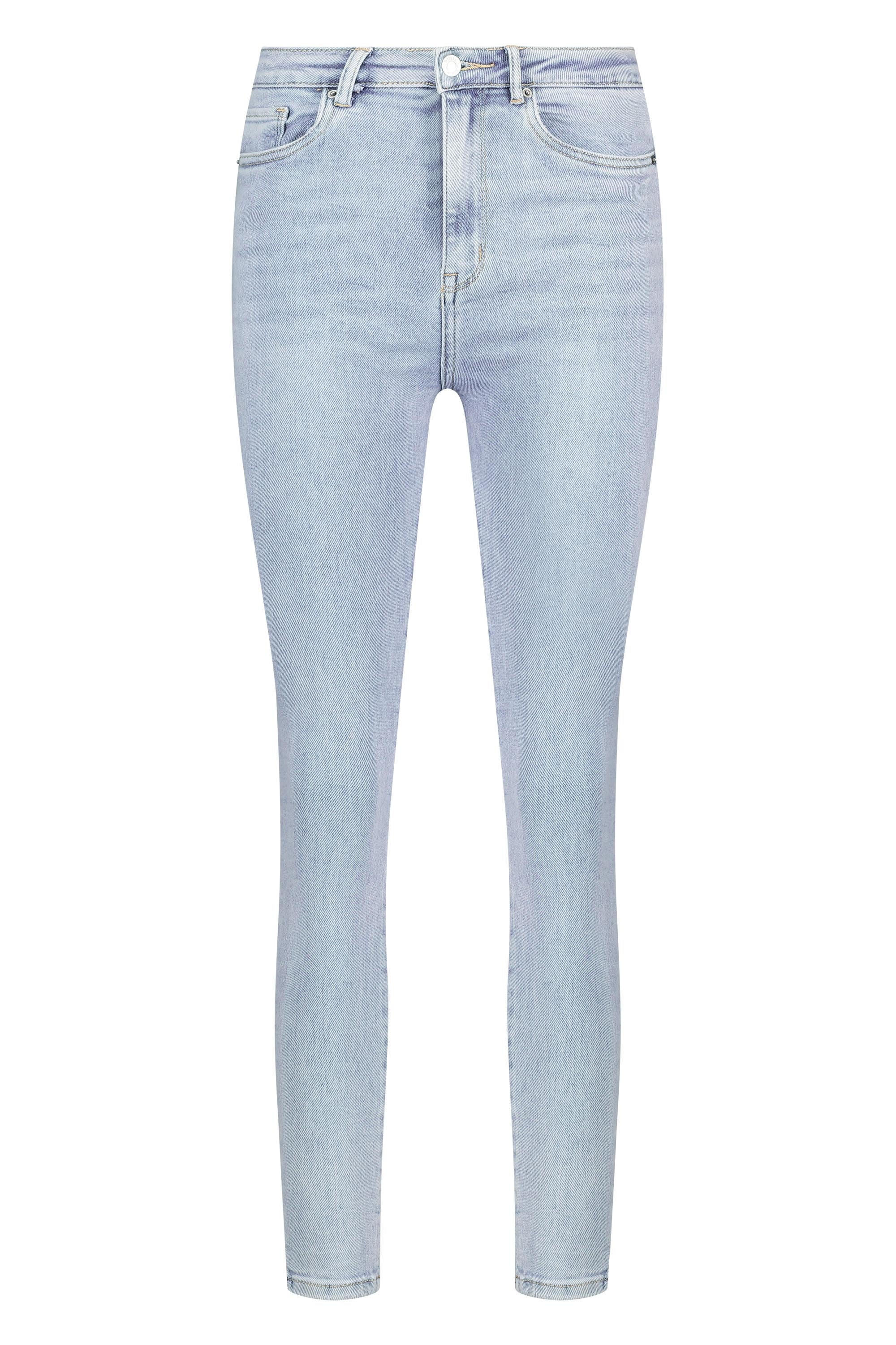 Hellblaue Skinny-Jeans mit Stretchanteil