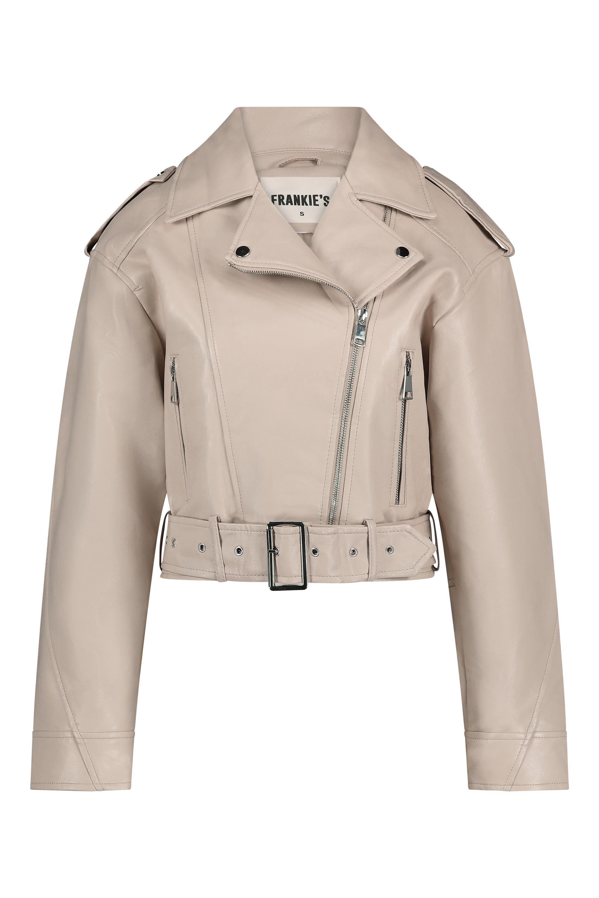 Lederjacke Frankie beige