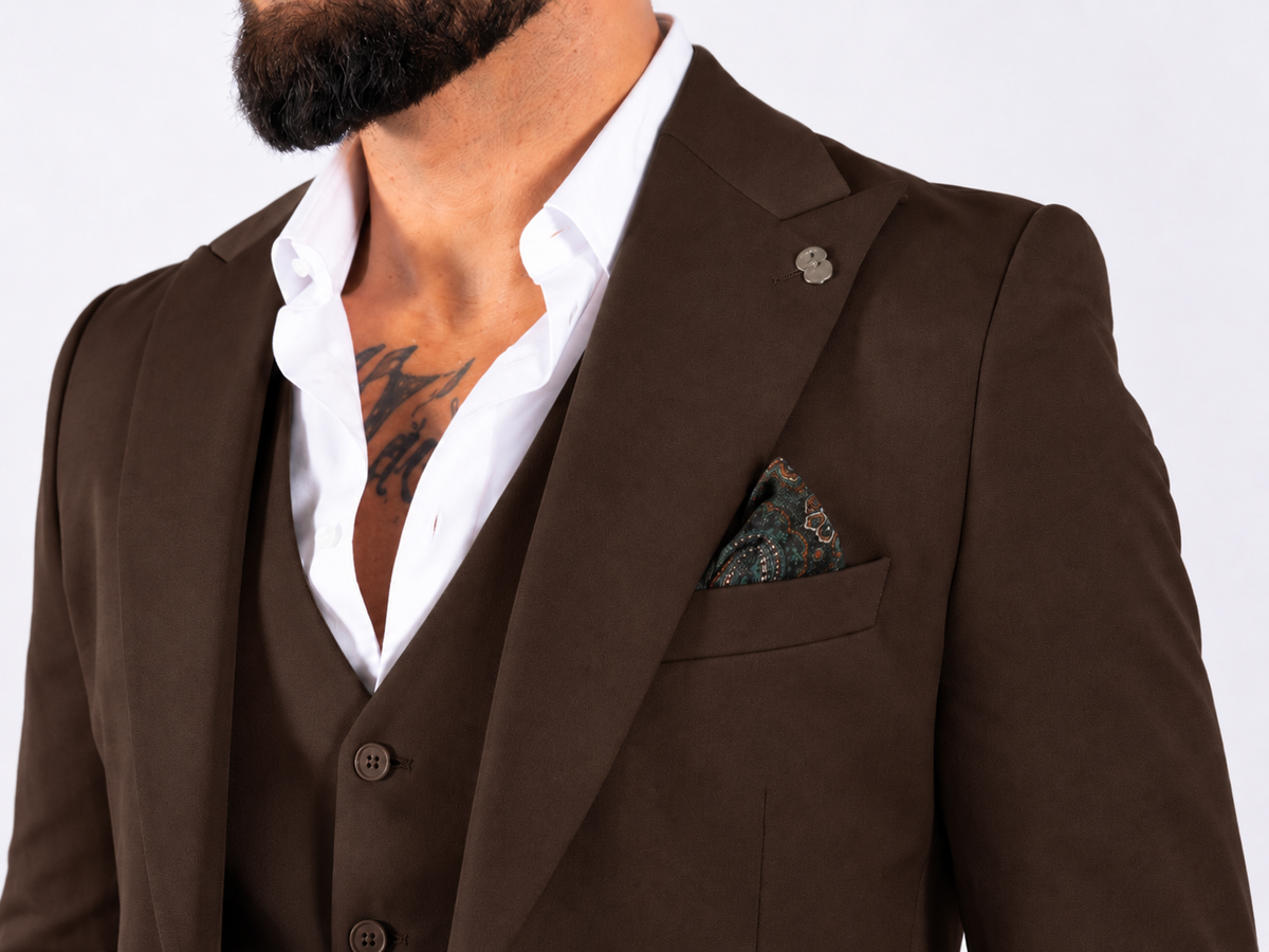 Suit Three Piece Valencia Brown