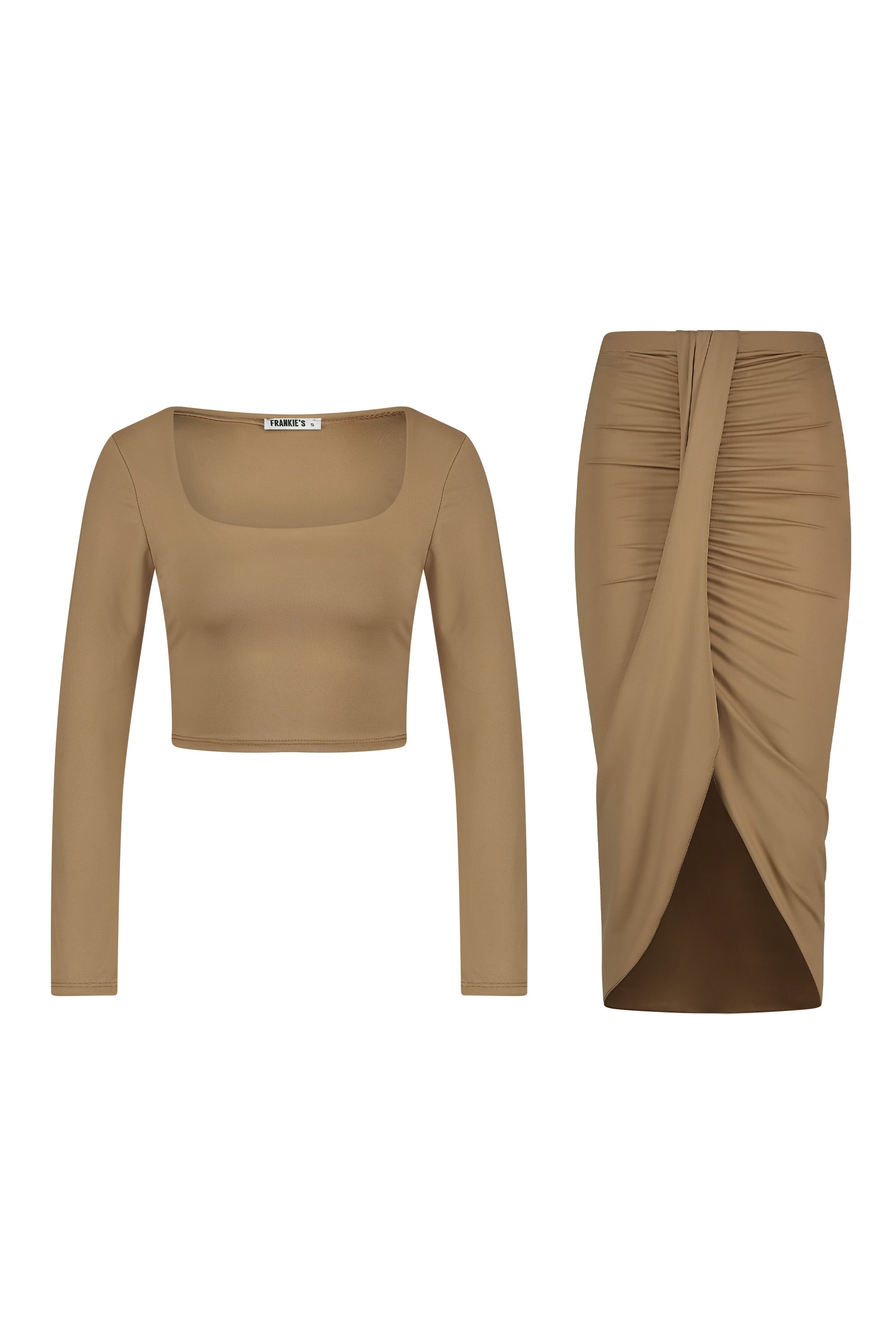 Two piece set Kate camel