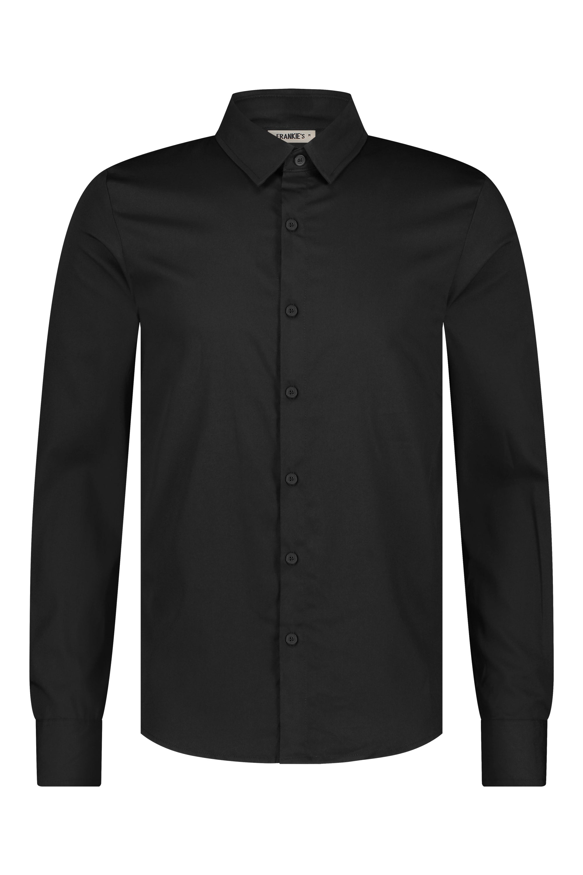 shirt super stretch slim fit black 