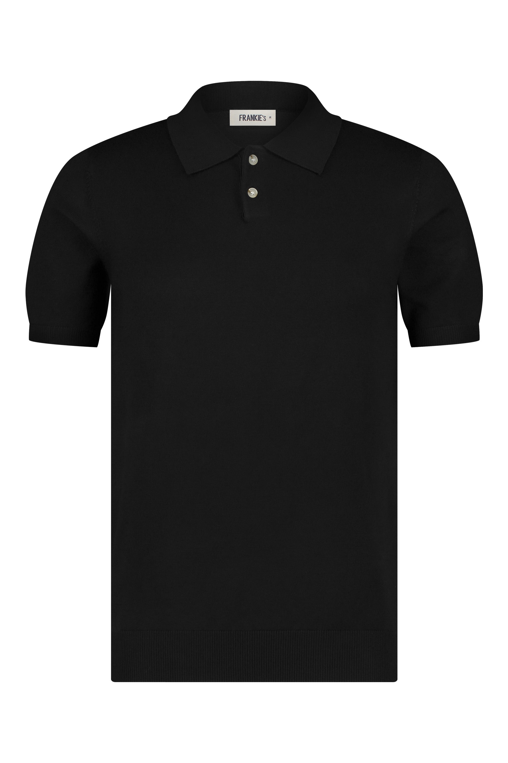 Polo knitwear short sleeve black