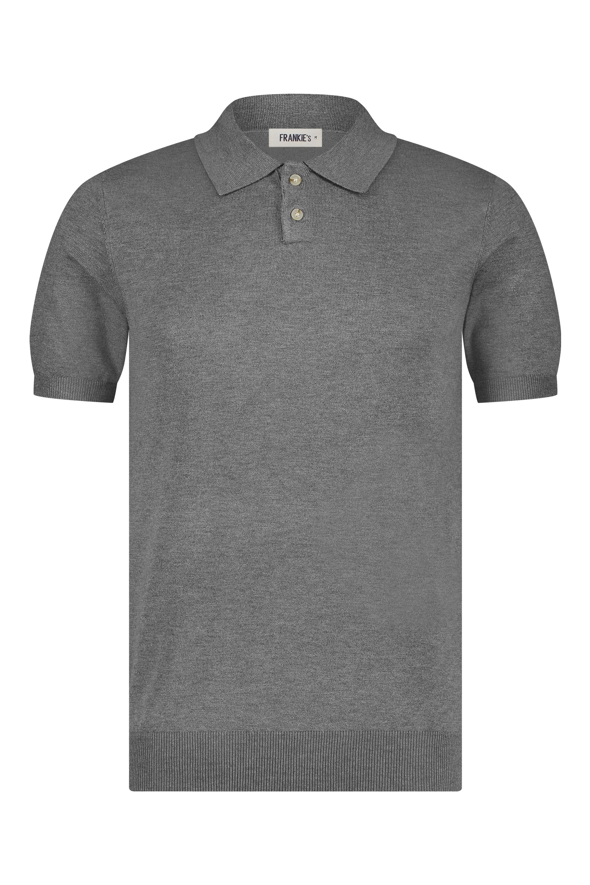 Polo knitwear short sleeve grey