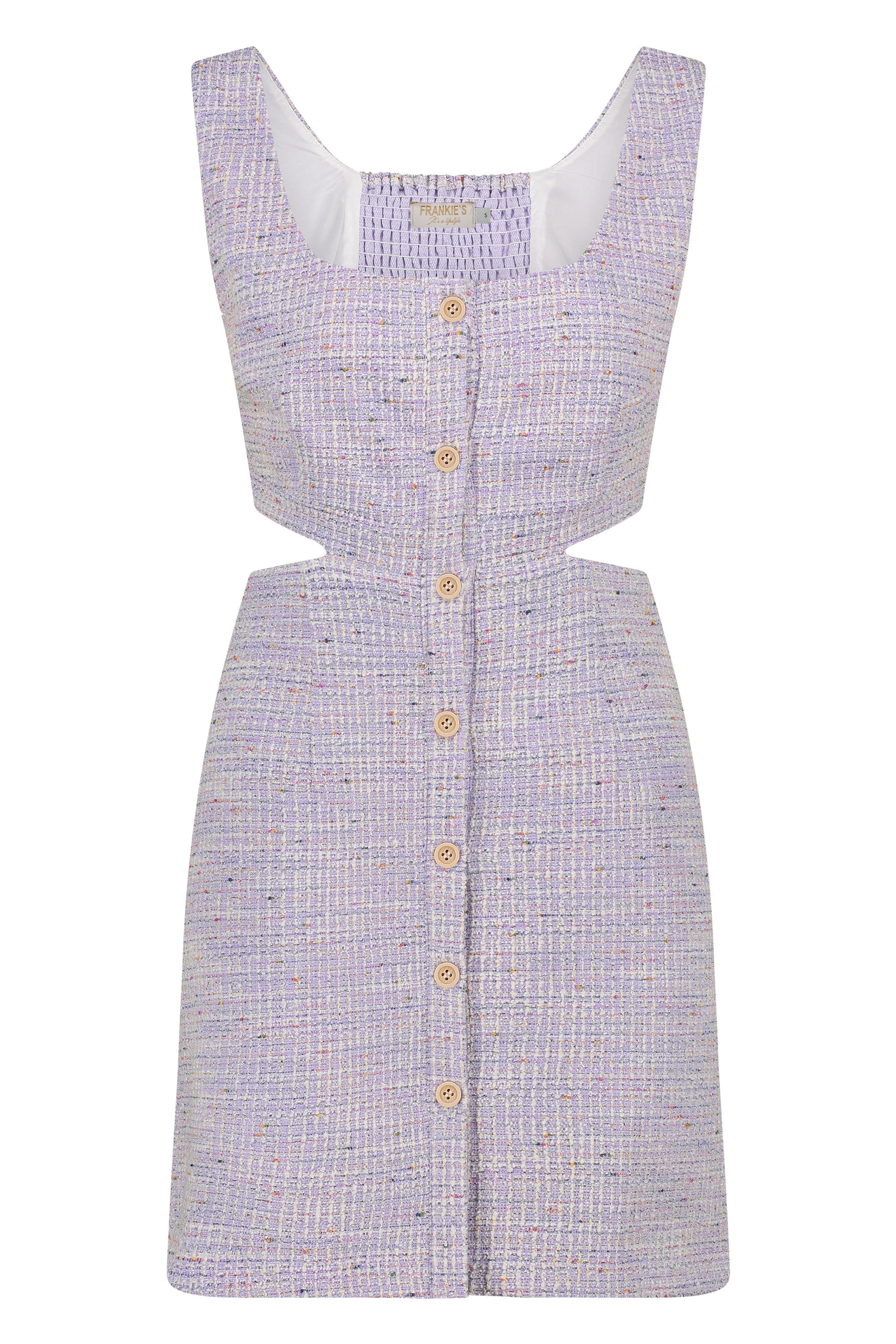 Tweed dress lila