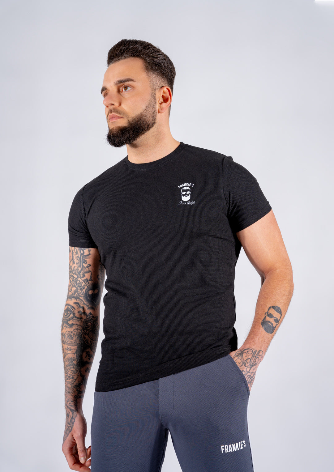 t-shirt Frankie's sport zwart